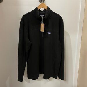 Patagonia Men’s Micro D 1/4 Zip Pullover Black NWT